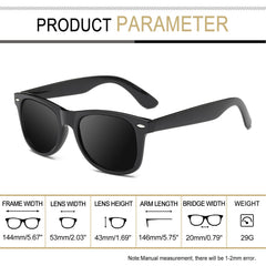 Joopin Polarized Sunglasses Men Women, Classic Square Sun Glasses 100% UV Protection Driving Fishing