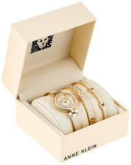 Anne Klein Women's Accented Bangle Watch and Bracelet Set, AK/3296