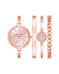 Anne Klein Women's Bangle Watch and Bracelet Set