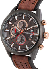 CURREN Analog Multi-Colour Dial Men's Watch-8290BR - Multicolor