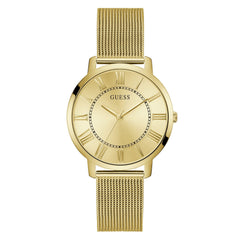 Guess Tucker Analog Watch for Men, 40 mm Case Width, Gold Tone/Champagne