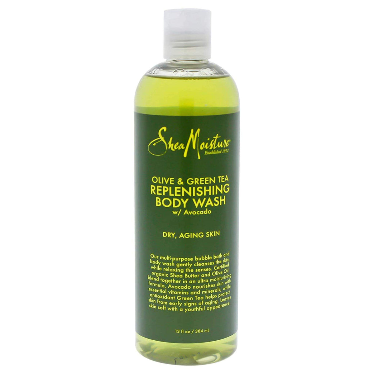 Shea Moisture Olive & Green Tea Unisex Body Wash - 384 ml