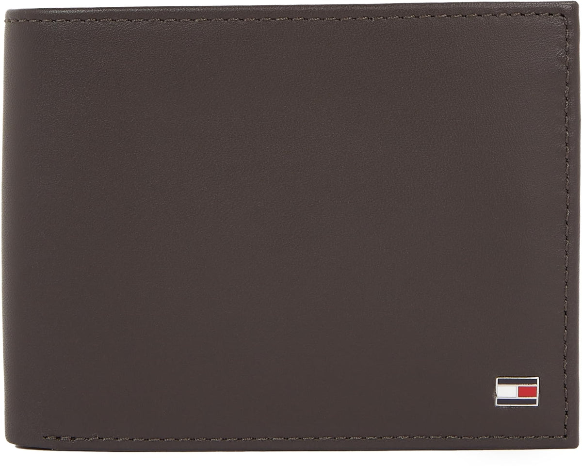Tommy Hilfiger, Men, Catera, Eton cc and Coin Pocket, Black (black 2), 14 x 10 x 2 cm (B x H x T), Chocolate Brown