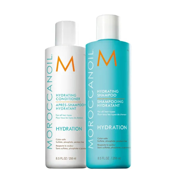 Moroccanoil Hydrating Shampoo and Conditioner Bundle, paraben free,sulfate free - 250ML