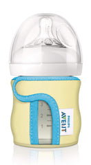 AVENT Philips Glass Baby Bottle Sleeve for 4oz Bottle, Pack of 1, SCF675/01, (Colors May Vary)