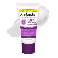 AmLactin Ultra Smoothing - Therapeutic Hand Cream for Dry Cracked Hands - No-Scrub Exfoliator and Moisturizer with 15% Lactic Acid AHA, 4.9 oz