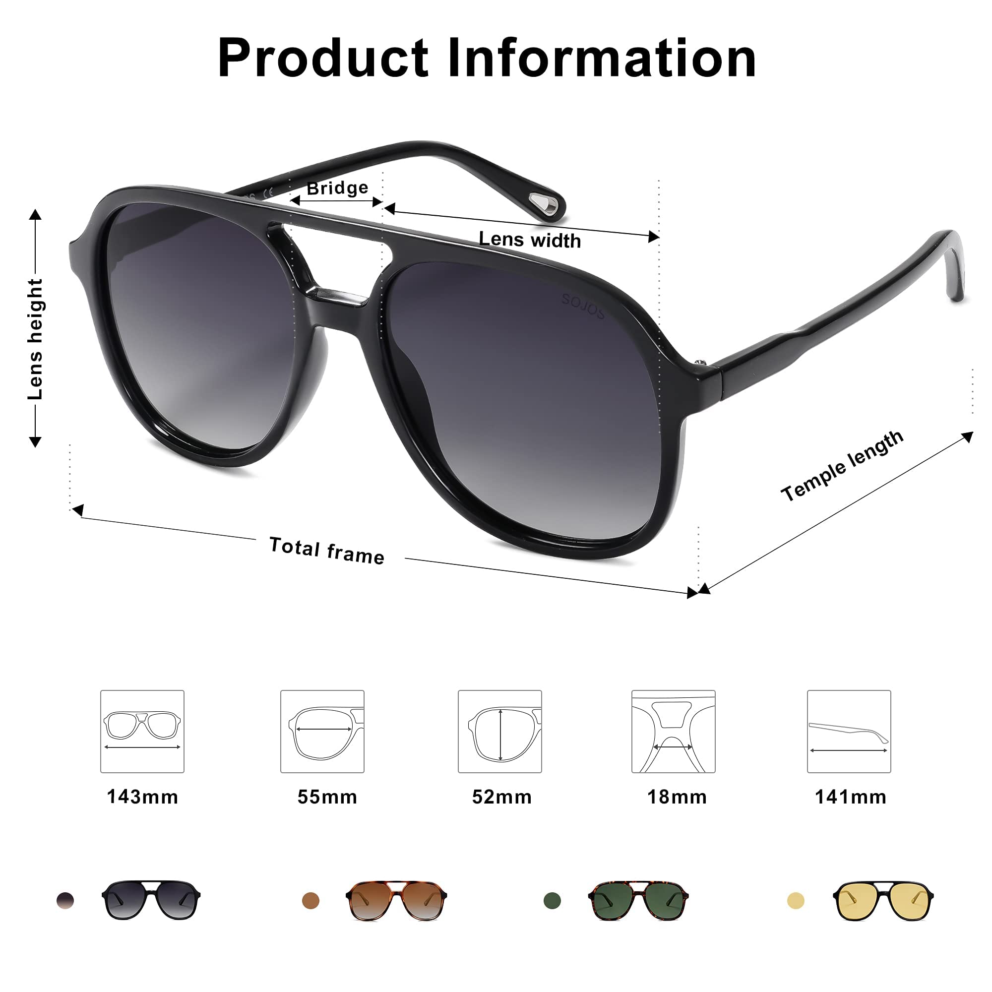 CREYESTAL Polarisiert Sonnenbrillen Aufsatz Brille, Sonnenbrille Clip