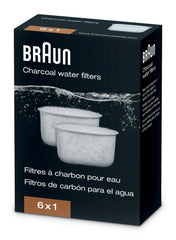 Braun Charcoal Filter for Coffee Machines, White