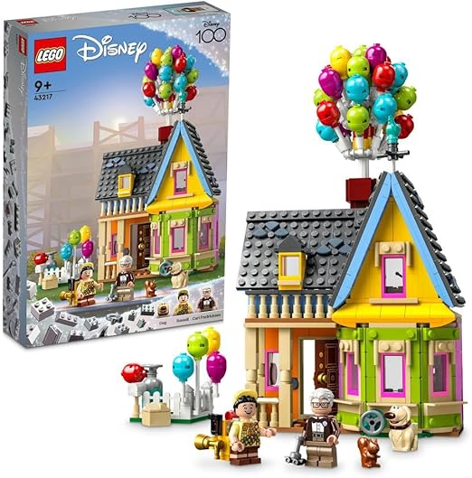 LEGO Disney and Pixar ‘Up’ House Buildable Toy with Balloons, Carl, Russell and Dug Figures, Collectible Model Set, Iconic Gift Idea for Kids, Girls & Boys 43217