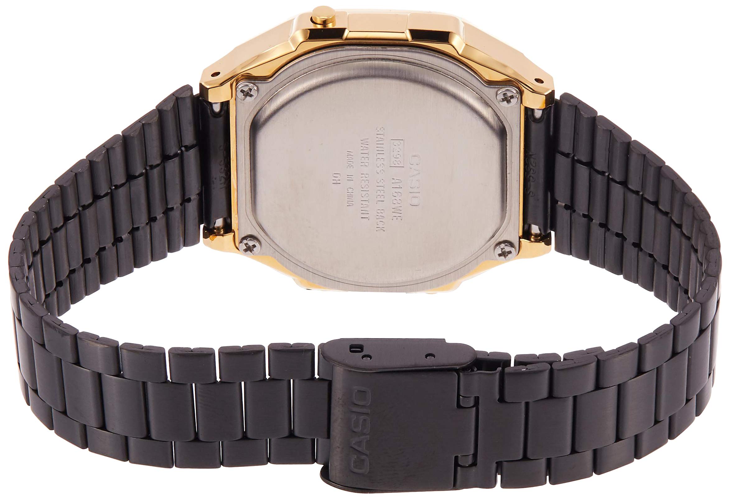 Casio Unisex-Adult Quartz Watch Black and Gold