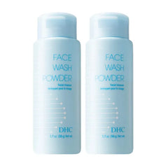 DHC Face Wash Powder, Enzyme Exfoliating Powder Cleanser, 1.7 oz, 2 Pack | Face Exfoliator Scrub Powder with Enzymes and Hyaluronic Acid, Gentle Cleansing Powder for Brighter, Smoother Skin