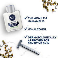 NIVEA MEN After Shave Balm, Sensitive Chamomile & Hamamelis, 100ml