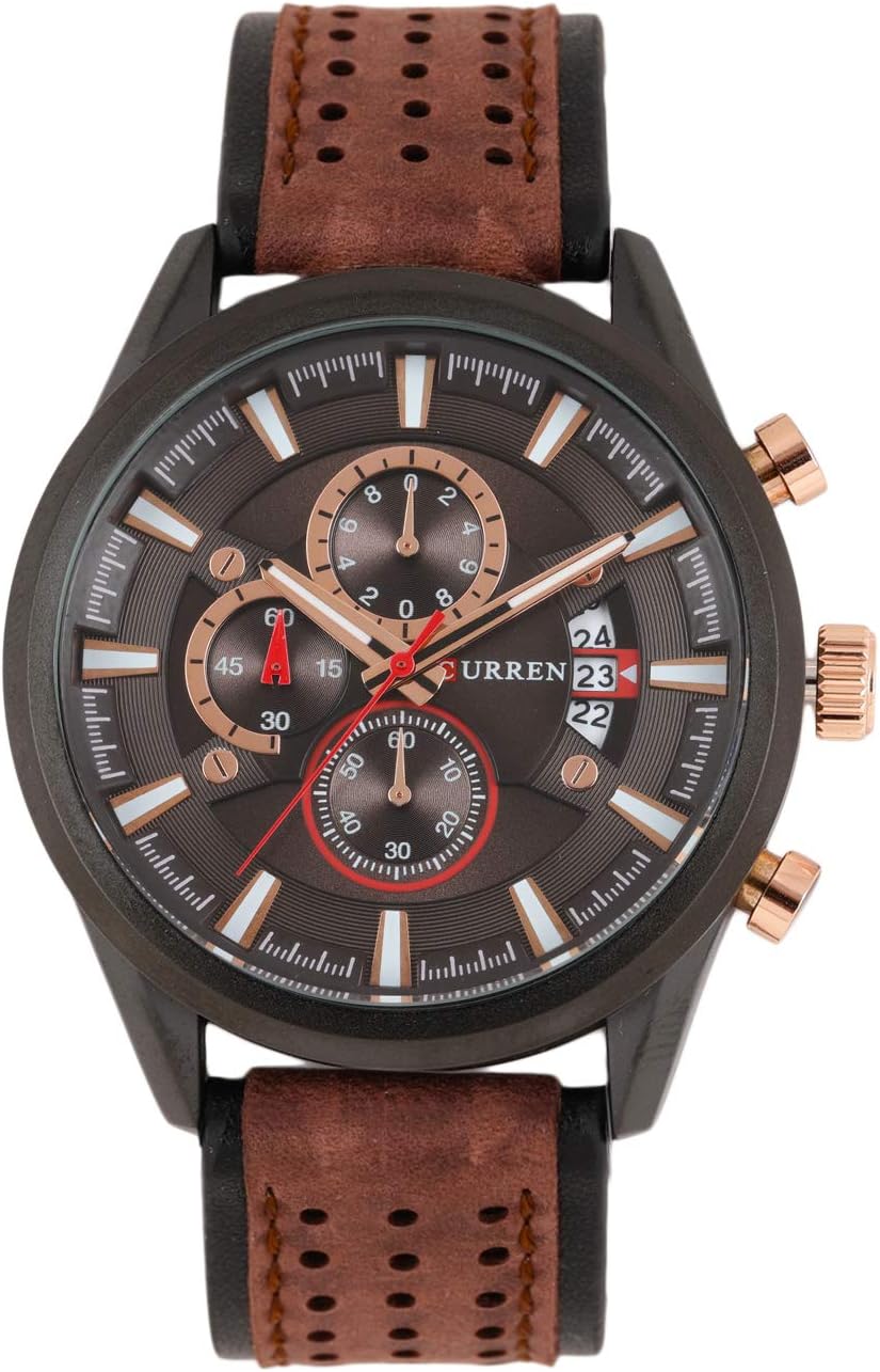 CURREN Analog Multi-Colour Dial Men's Watch-8290BR - Multicolor