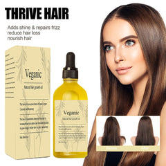 Lvjonya Veganic Natural Hair Growth Oil,2 Pcs Rosemary Oil for Hair Growth Organic, Veganic Hair Oil for Dry Damaged Hair and Growth