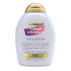 OGX Colour Care Colour Retention Shampoo | Sulfate-Free | Extends Colour by Up to 7 Weeks | Anti Fade Formula, Strengthen Strands, Prevent Future Damage - 385ml