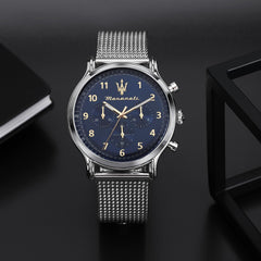 Maserati Men's Watch Epoca Limited Edition, Chronograph, quartz watch - R8873618022 - blue sunray