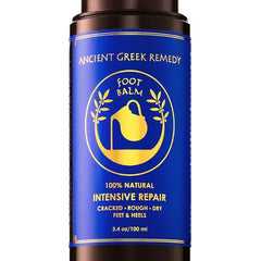 Ancient Greek Dry Cracked Heels Repair Organic Foot Cream for Dry Feet & Callus with Jojoba, Lavender, Almond, Olive & Vitamin E Oil Natural Foot Balm & Moisturizer for Skin Hydrating Foot Treatment 3.4 oz