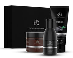 The Man Company Detan Facial Kit - Charcoal Face Wash, Charcoal Scrub, Daily Moisturising Face Cream Best Detan Care - Pack Of 3