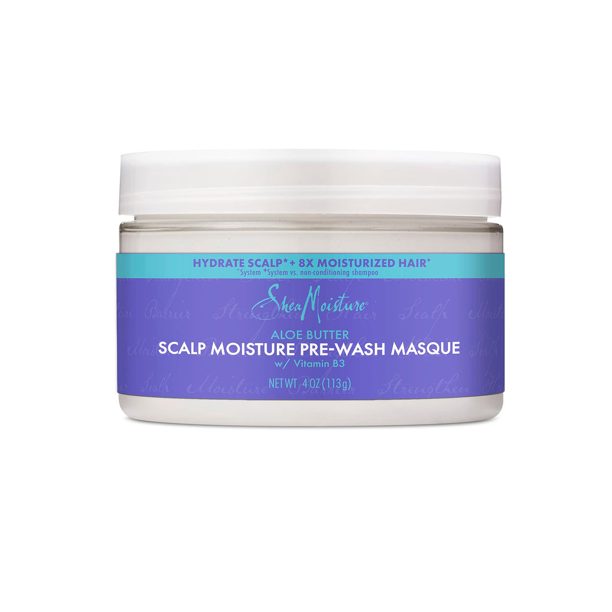 Shea Moisture Pre-Wash Scalp Hydrating Mask with Moisture Boosting Aloe Vera and Vitamin B3 for Hydrating Scalp + Hydrated Hair, 118 ml