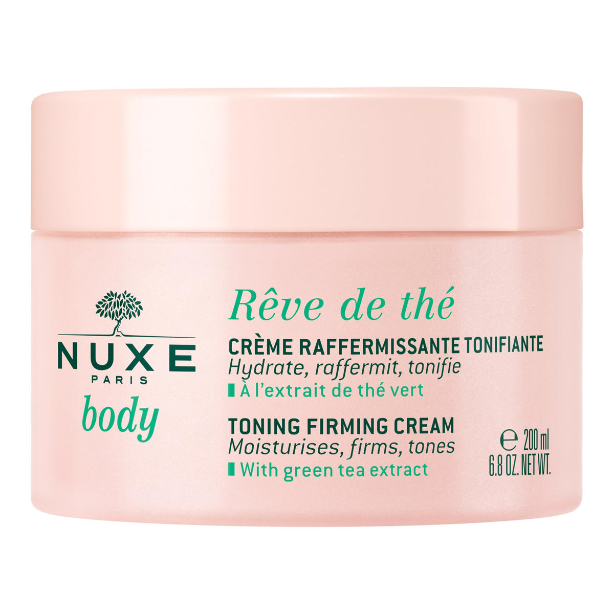 NUXE Rêve de Thé Ultra-Firming Body Cream - Moisturizer to Tone & Hydrate. Brightens and Firms Skin, 6.8 oz