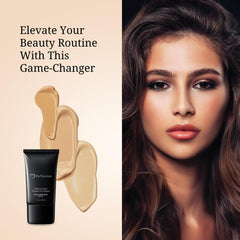 BELLAMUN Mineral Liquid Powder Foundation - SPF 15, Vegan, Cruelty-Free, Medium to Full Coverage, Matte Finish - Free of Talc, Parabens, Gluten - For All Skin Types (Cream Beige, 30ml)