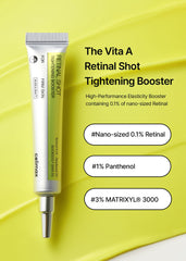 celimax The Vita A Retinal Shot Tightening Booster | with Liposomized Retinal, Matryxyl, Pore Minimizer, Wrinkles & Fine Lines, Firmer Skin - 15ml