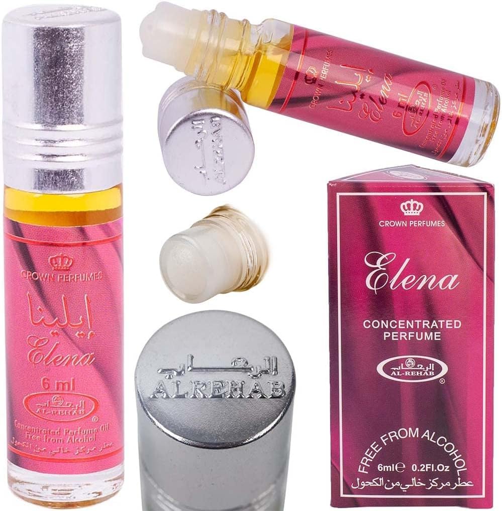 Al-Rehab Elena - 6ml (.2 Oz) Perfume Oil (Crown Perfumes) (1 x 6ml (1 Pack)