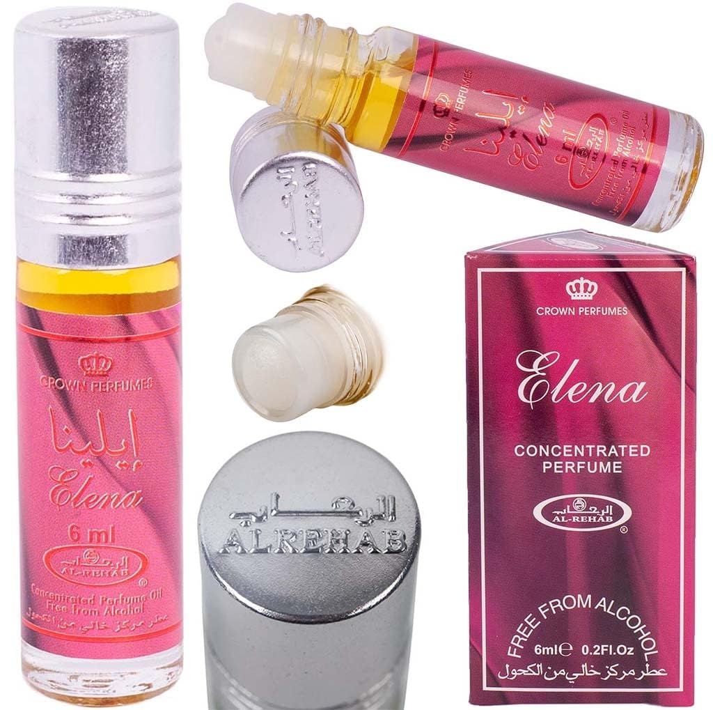 Al-Rehab Elena - 6ml (.2 Oz) Perfume Oil (Crown Perfumes) (1 x 6ml (1 Pack)