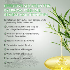 KPNEMA Multipurpose Rosemary Oil for Hair Growth, Eyebrow, Eyelash, Beard& Thinning Hair, Nourish Scalp, Improve Blood Circulation, 100% Pure Organic Natural Essential Oil, Pack Of 1, 59.74 ml