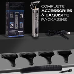 KEMEI Professional Hair Clippers for Men Pro Li Outliner Grooming Beard Trimmer Shavers