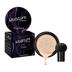CC Cream Mushroom Head,Mushroom Head Air Cushion CC Cream - Long Lasting Moisturizing Brightening Foundation Concealer