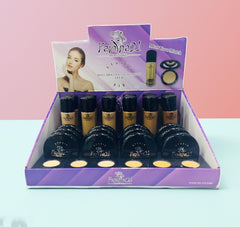 Famina21 Radiant Glow Foundation & Compact Powder Set - 6 Shades of Flawless Perfection