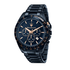Maserati Men's Watch, Chronograph, Analog, Blue Edition Collection - R8873612054, Blue, 45.00, Modern