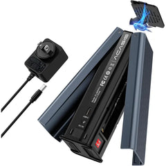 ACASIS M.2 NVMe SSD Cloner – Dual-Bay Offline Duplicator with Cooling Fan, USB-C to M.2, Supports PCIe 2230/2242/2260/2280