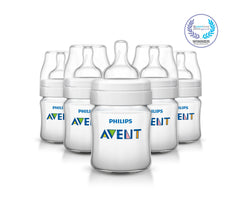 AVENT Philips Classic Plus BPA Free Polypropylene Bottles 4 Ounce (Pack of 5) transparent SCF560/57