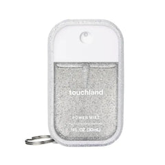 Touchland Hydrating Hand Sanitizer Spray, Special Edition Confetti Cake Mist + Frosted Sparkle Case Set, 1 FL. OZ. Travel Size Power Mist Spray
