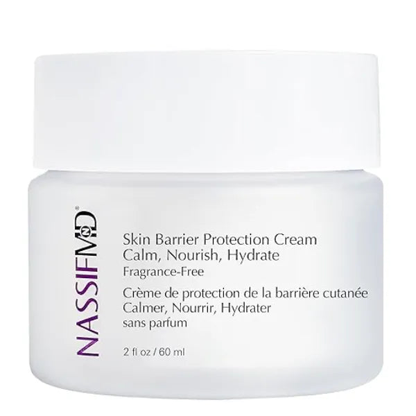 NassifMD Skin Barrier Protection Cream with Centella Asiatica Healing Moisturizer for Sensitive & Post Treatment Skin Reduces Redness, Plumps Fine Lines