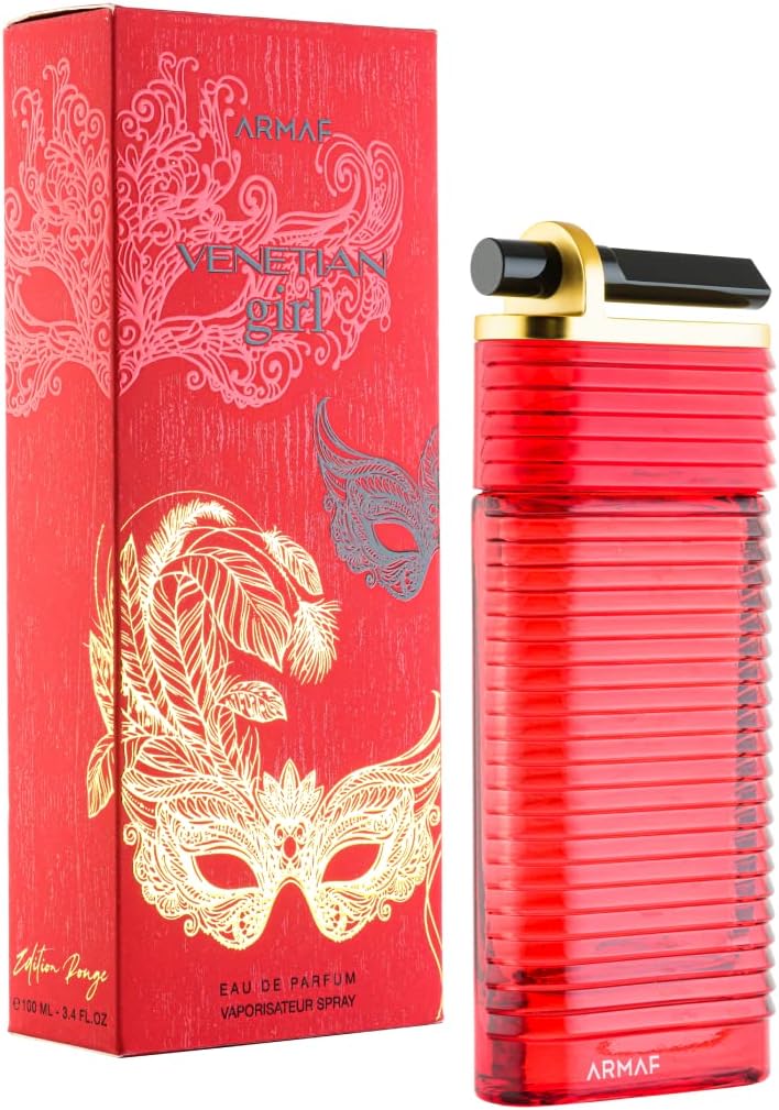 Armaf Venetian Girl Rough Red Perfume For Women Eau De Parfum 100ml For Her, Amber Floral Fragrances