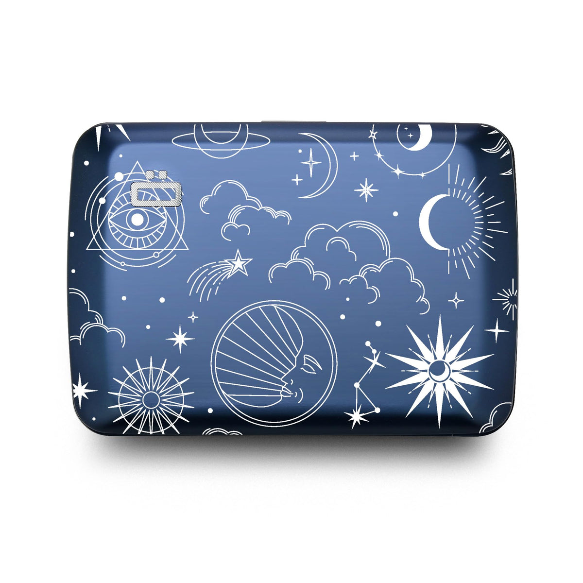 Aluminium Smart Case V2 Wallet - Metal Clasp - RFID Blocking Card Holder - Holds up to 10 Cards and Banknotes - Laser Engraved Astral