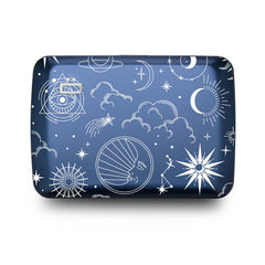 Aluminium Smart Case V2 Wallet - Metal Clasp - RFID Blocking Card Holder - Holds up to 10 Cards and Banknotes - Laser Engraved Astral