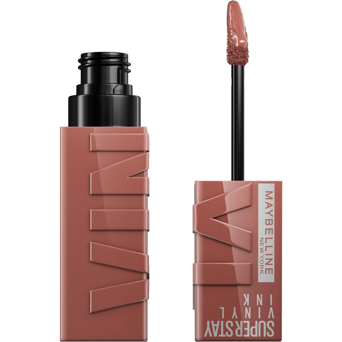 Maybelline New York Super Stay Vinyl Ink Nudes Longwear Transfer Proof Gloss Lipstick, Punchy