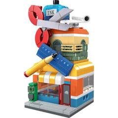 Brick Loot Mini City Building Set Collection – Includes Video Rental Store, Archie’s Pet Shop, Aquarium, Art Supply Store, Bank, Dinosaur World, Music Shop, Overpriced Coffee, Parisian Restaurant, Post Office & The Barn.