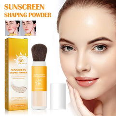 Mineral Sunscreen Setting Powder, Powder Sunscreen dor Scalp, Lasting Lightweight Breathable, Suitable for All Skin Types(0.28 Oz）