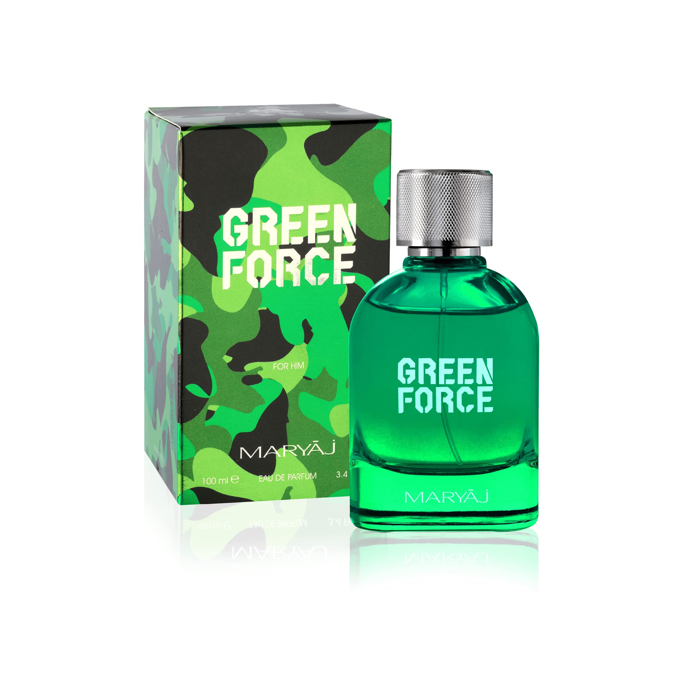 GREEN FORCE by Maryaj Perfumes For Men - Eau De Parfum 100 ml, 1.0 count, 1