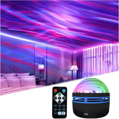XYDongtong 2 in 1 Northern Lights and Ocean Wave Projector with 14 Effects of Galaxy Light for Game Rooms, Parties, Light Projector for Bedroom, Compatible with Lava Lamps and Night Light Decorative Effects