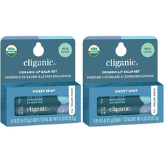 Cliganic Organic Lip Balm 4 pack -Sweet Mint