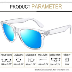 Joopin Polarized Sunglasses Men Women, Classic Square Sun Glasses 100% UV Protection Driving Fishing
