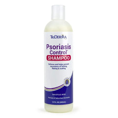 TriDerma Psoriasis Control Scalp Exfoliator Shampoo with 3% Salicylic Acid and Rosemary, Salon Quality Shampoo for Psoriasis, Seborrheic Dermatitis, No Coal Tar, Fresh Scent, 12 oz