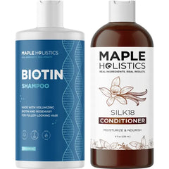 Maple Holistics Biotin Shampoo and Conditioner for Thinning Hair and Volume - Hair Volumizing for Men and Women - Thickening Shampoo and Conditioner for Fine Hair