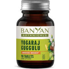 Banyan Botanicals Organic Yogaraj Guggulu Joint Support & Mobility Supplement Ayurvedic Herbal Blend for Flexibility, Neuromuscular Comfort Deep Systemic Detox 90 Tablets USDA Organic